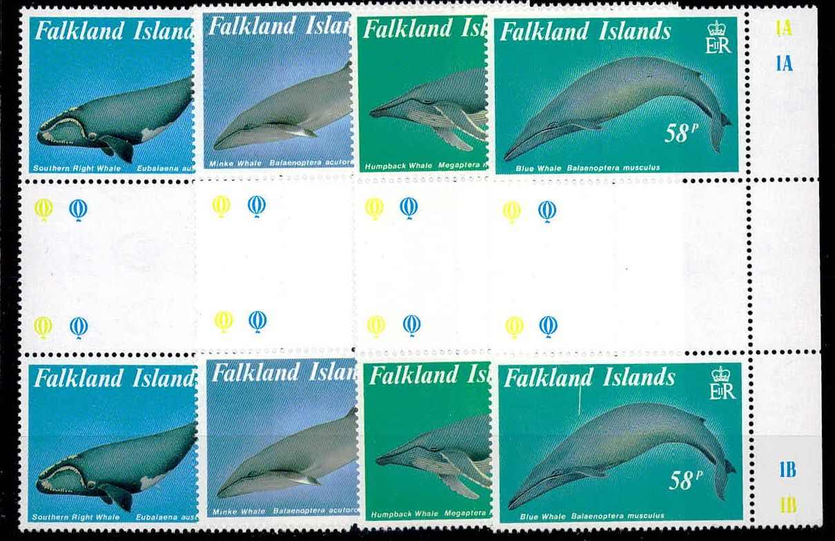 Wale 1989, in Paaren mit Zwischenstegen und Seitenrand, tadellos ...