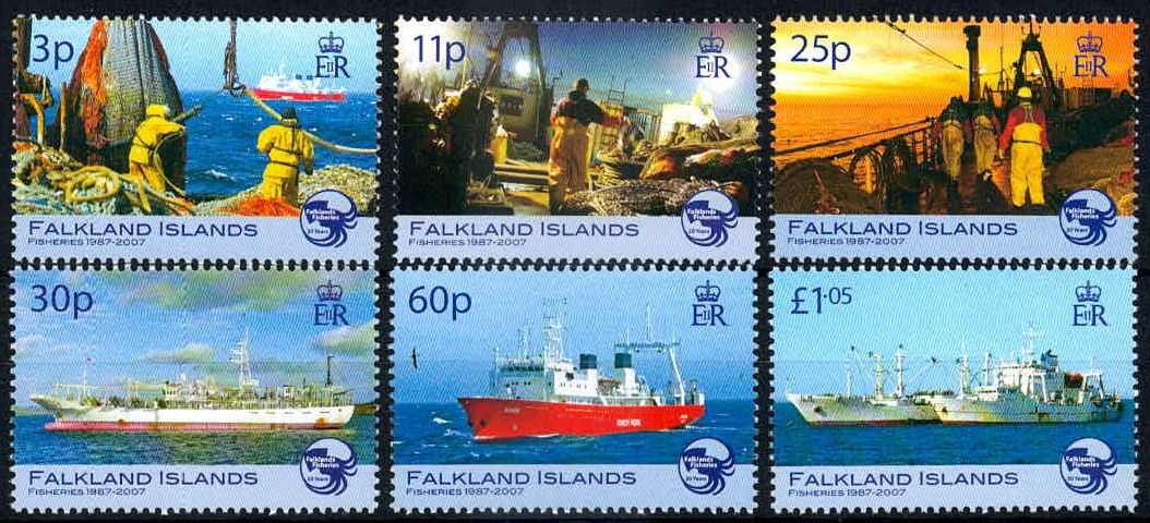 Fischfangindustrie 2007, tadellos postfrisch, Luxus. M€ 15,--