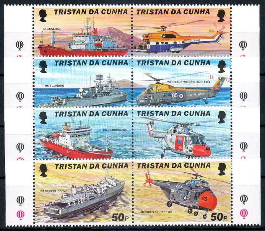 Schiffe mit Bordhubschraubern 2000, in waager. Paaren, tadellos ...