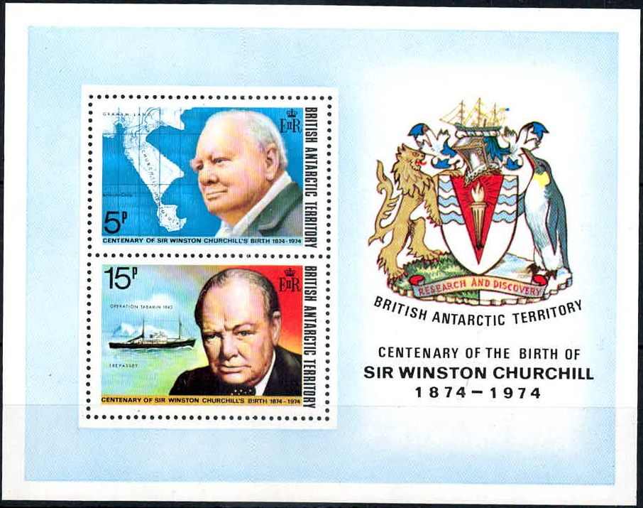 Churchill-Block 1974, tadellos postfrisch, Luxus. M€ 20,--