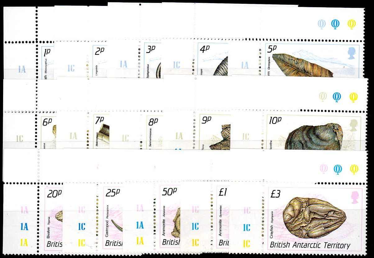 Fossilien 1990, tadellos postfrisch, Luxus. M€ 55,--+