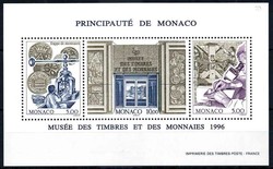 Briefmarken- und Münzen-Museum-Block 1996, tadellos postfrisch, ...