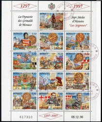 Dynastie (III.)-ZD-Kleinbogen 1997, sauber gest. mit EST, Luxus. M€ ...