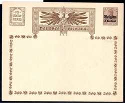 360: German Occupation World War I Belgium - Postal stationery