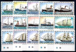 Freimarken Postschiffe 1978, tadellos postfrisch, Luxus. M€ 32,--