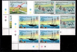 Weltpostverein 1979, in Viererblöcken aus Bogenecken, tadellos ...