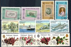 vier Sondermarken-Sätze 1983, sauber gest., Pracht. M€ 15,--