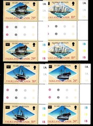 Briefmarkenausstellung 1986, in Paaren mit Zwischenstegen, tadellos ...