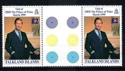 Prinz Charles 1999, im Paar mit Zwischensteg, tadellos postfrisch, ...