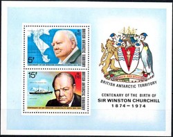 Churchill-Block 1974, tadellos postfrisch, Luxus. M€ 20,--