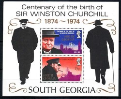 Churchill-Block 1974, tadellos postfrisch, Luxus. M€ 11,--