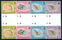 Schnecken und Muscheln 1988, in Paaren mit Zwischenstegen, tadellos ...