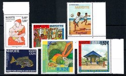 sechs postfrische Ausgaben aus dem Jahr 2001, dabei Mi.-Nr. 96., 97., ...