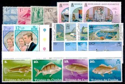 Partie von sechs Sondermarken-Ausgaben der Jahre 1969 bis 1979, dabei ...