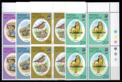 Naturschutz 1979, in Viererblöcken aus der Bogenecke oben rechts, ...