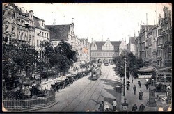 Danzig: Partie im Langenmarkt, mit Abbildungen von div. historischen ...