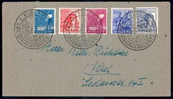 dekorativer Sammlerbrief mit Buntfrankatur von Arbeiter-Marken, mit ...