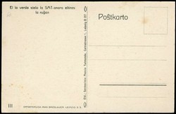 Esperanto: seltene mehrfarbige Kunst-Karte aus den 1920er Jahren zur ...