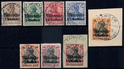3 C. auf 3 Pf. bis 60 C. auf 50 Pf. mit Wz. 1906, dabei Mi.-Nr. 38. ...
