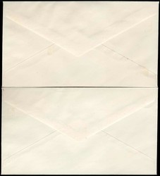 Minoische Kunst 1961, sauber auf zwei Blanko-Schmuck-FDC's, jew. mit ...