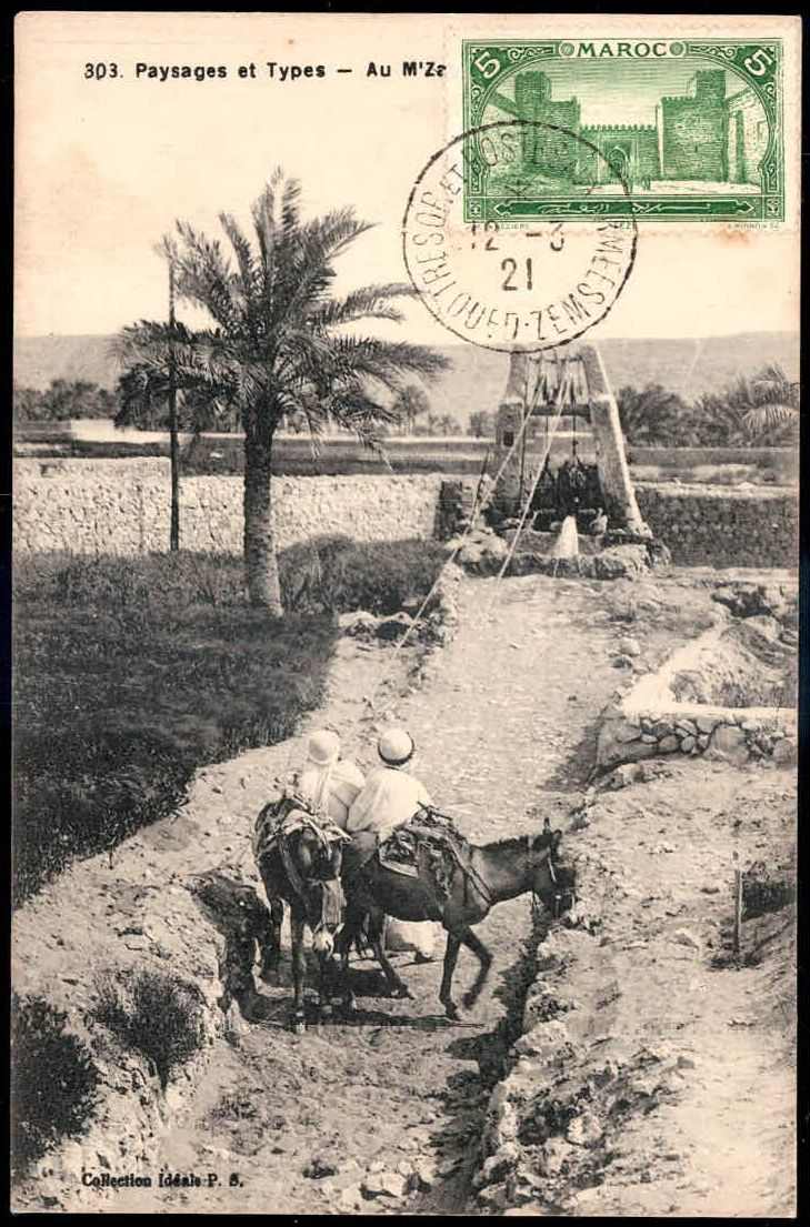 1921, bildseitig frankierte AK mit Abbildung einer alten ...