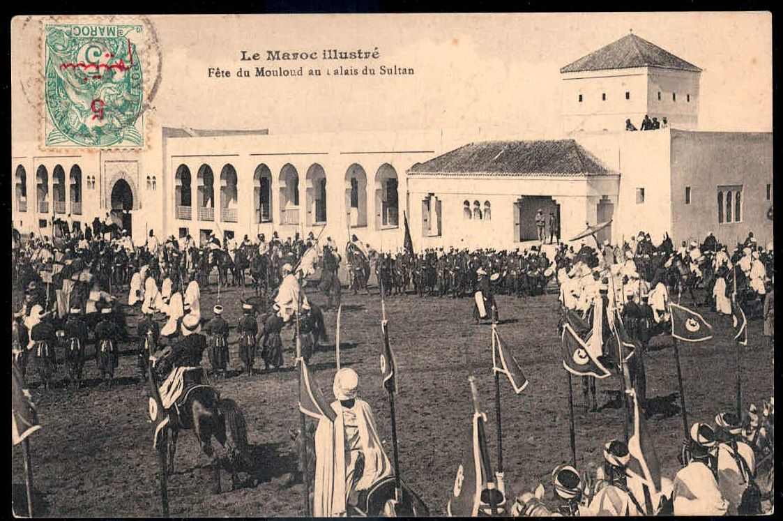1914, bildseitig frankierte AK mit Aufnahme eines Festes vor dem ...