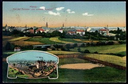 Hanau: 1912, Blick von der Terrasse 'zur schönen Aussicht' auf die ...