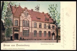 Oranienburg: 1901, Farbkarte vom Kaiserl. Postamt, gelaufen 27.7.01 ...