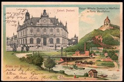 Herford: 1905, Farbkarte 'Gruß aus Herford' mit Foto vom Kaiserl. ...