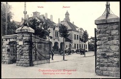 Königsbrück: 1918, Fotokarte vom Truppenübungsplatz 'Haupteingang ...