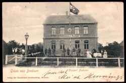 Breklum: 1902, seltene Aufnahme aus dem kl. Ort mit dem Kaiserl. ...