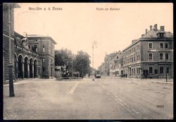 Neu-Ulm an der Donau: um 1910, s/w.-AK mit Aufnahme 'Partie im ...