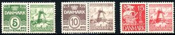Hanssen-Fonds 1937, die Windmühlen-Marken als ZD's mit Freimarken ...