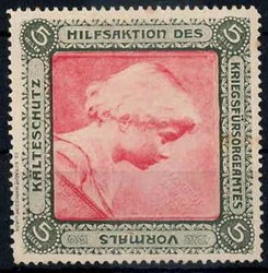 Reklamemarke zur Hilfsaktion des Kriegsfürsorgeamtes vormals ...