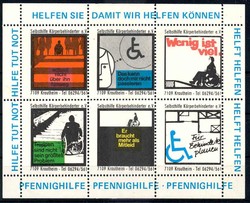 Kleinbogen des Vereines Selbsthilfe Körperbehinderter in Krautheim, ...