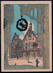 Frankfurt a. M.: Farb-Künstlerkarte 'Römerblick' nach ...