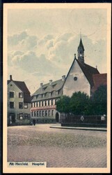 Bad Hersfeld: Farb-AK 'Alt-Hersfeld. Hospital', gelaufen 1912, gute ...