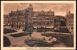Königsberg: AK mit Ansicht der Schlossteichpartie, gelaufen 1917. ...