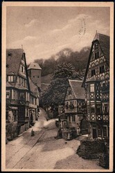 Miltenberg am Main: s/w.-AK mit Ansicht vom Schnatterloch, gelaufen ...