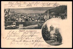 Nagold: s/w.-AK mit Panoramaansicht vom Galgenberg aus, gelaufen 1902 ...