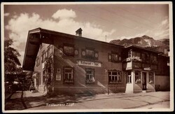 Oberstdorf: s/w.-Fotokarte vom Restaurant Zöpf, gelaufen 1928 mit ...