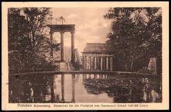 Potsdam: s/w.-AK vom Ruinenberg, Reservoir für die Fontaine von ...