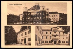 Possenhofen: s/w.-AK mit Ansichten des Schlosses und des Gasthofes ...