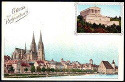 Regensburg: 'Gruß aus...'-Farb-AK mit Ansicht des Doms, ungebraucht. ...