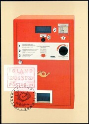 Automatenmarke 1983, Wertstufe 650 A. sauber auf amtl., ...