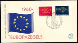 Europa 1960, auf Blanko-Schmuck-FDC, Luxus. M€ 10,--