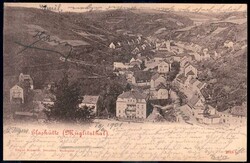 S/w.-AK 'Glashütte (Müglitzthal)', gelaufen 1901 nach Wien, gute ...