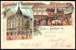Frankfurt a. M.: 'Gruß aus'-Farb-Lithokarte 'Restaurant Tannhäuser' ...