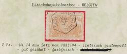 1810: Belgien - Eisenbahnmarken
