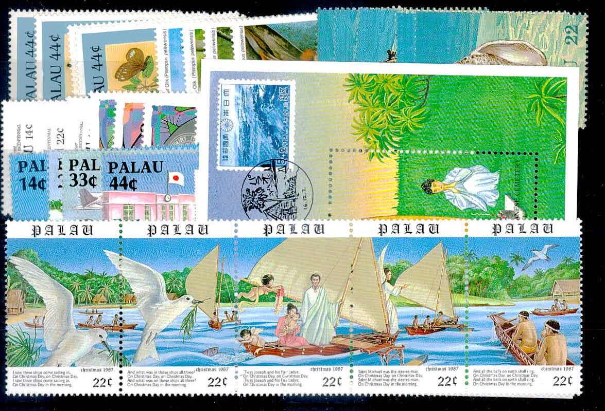 Lot vers., postfrischer Ausgaben aus 1987, dabei die Mi.-Nrn. 168/171 ...